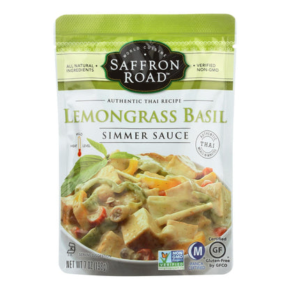 Saffron Road Lemongrass Bael Simmer Sauce, 8-Pack, 7 Fl Oz Each
