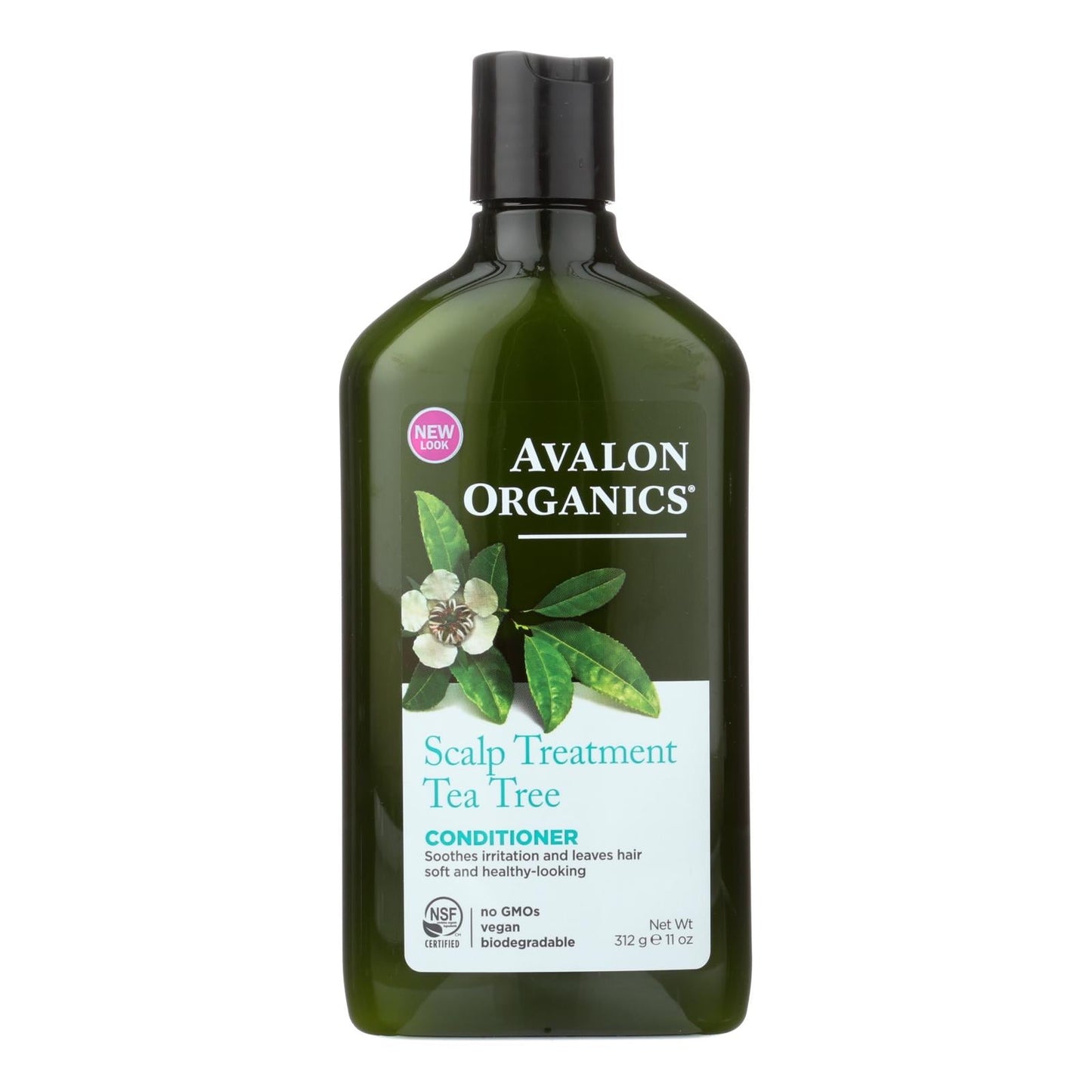 Avalon Organics Scalp Treatment Tea Tree Conditioner, 11 fl oz, Pack of 3