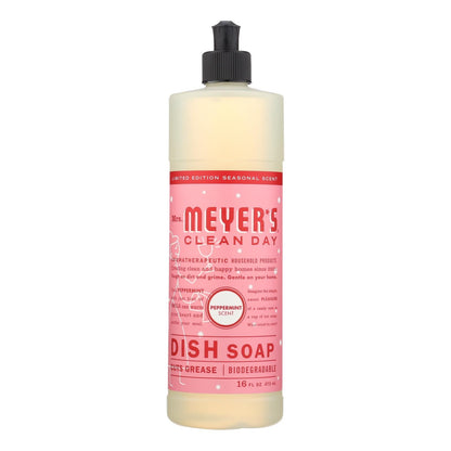 Mrs. Meyer's Clean Day Peppermint Liquid Dish Soap (6 x 16 Fl Oz)