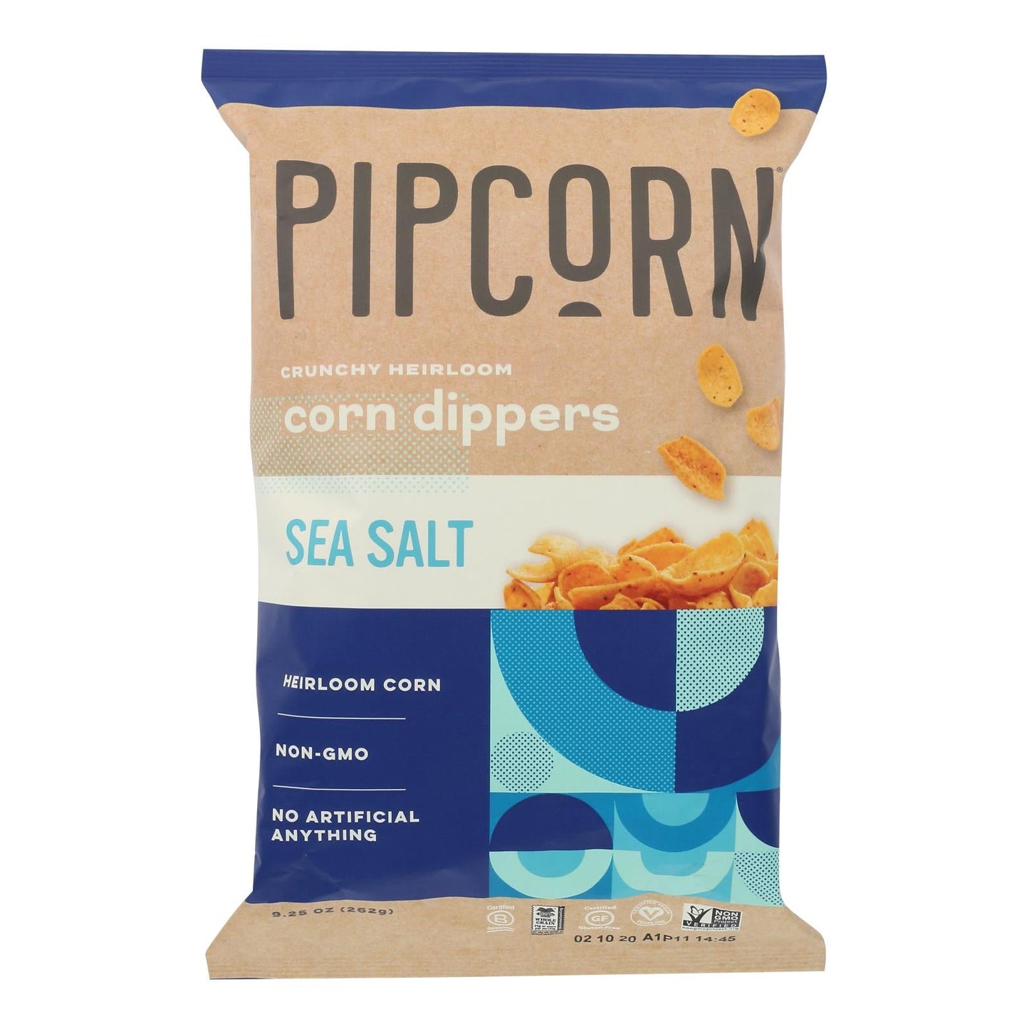 Pipcorn Sea Salt Corn Dippers, 9.25 Oz., Case of 12