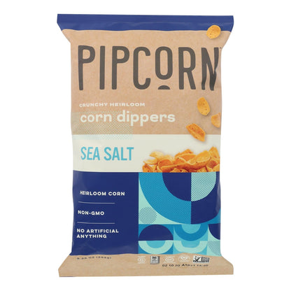 Pipcorn Sea Salt Corn Dippers, 9.25 Oz., Case of 12