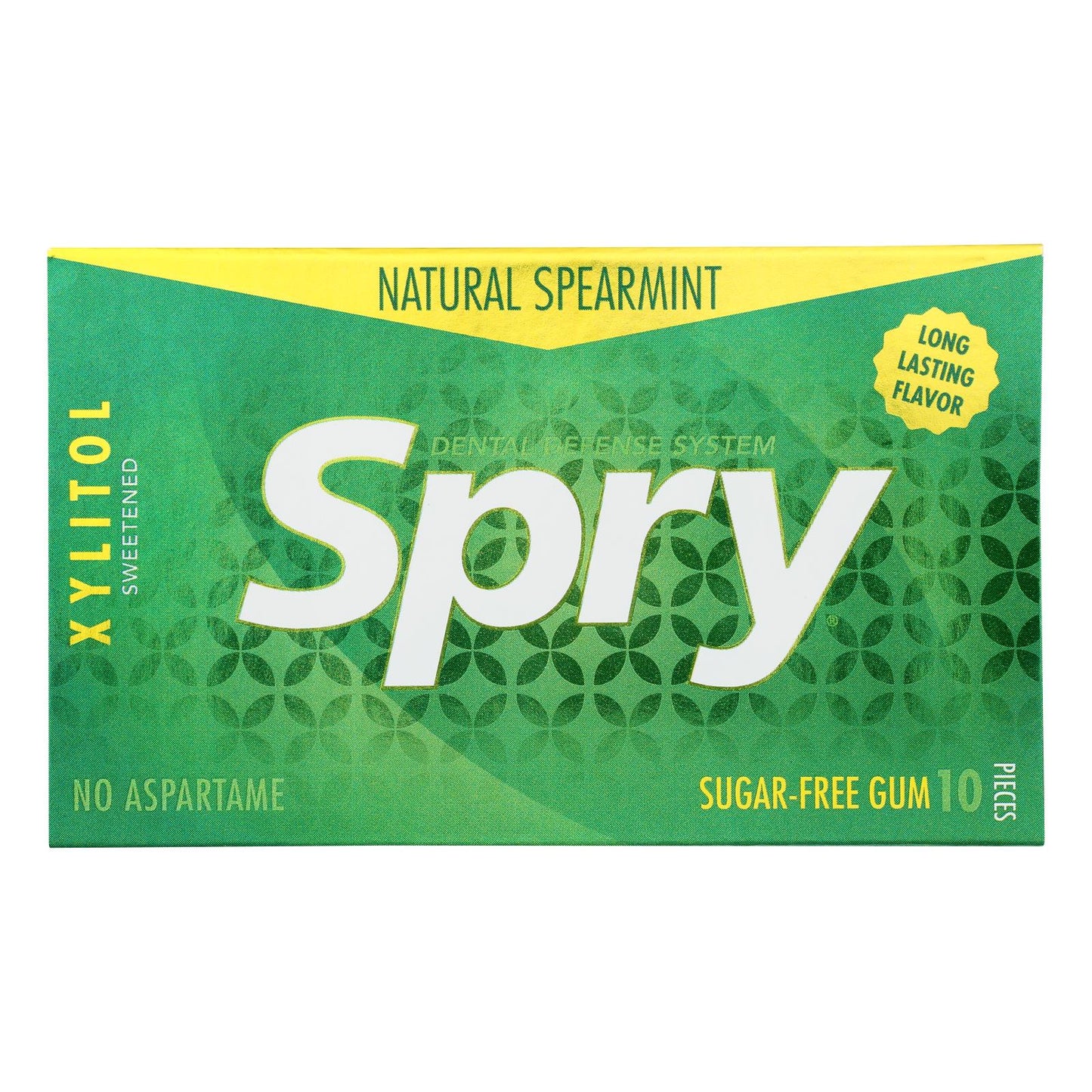 Spry Xylitol Gems, Sugar-Free Gum, Spearmint, 20 Count, 10 Pack