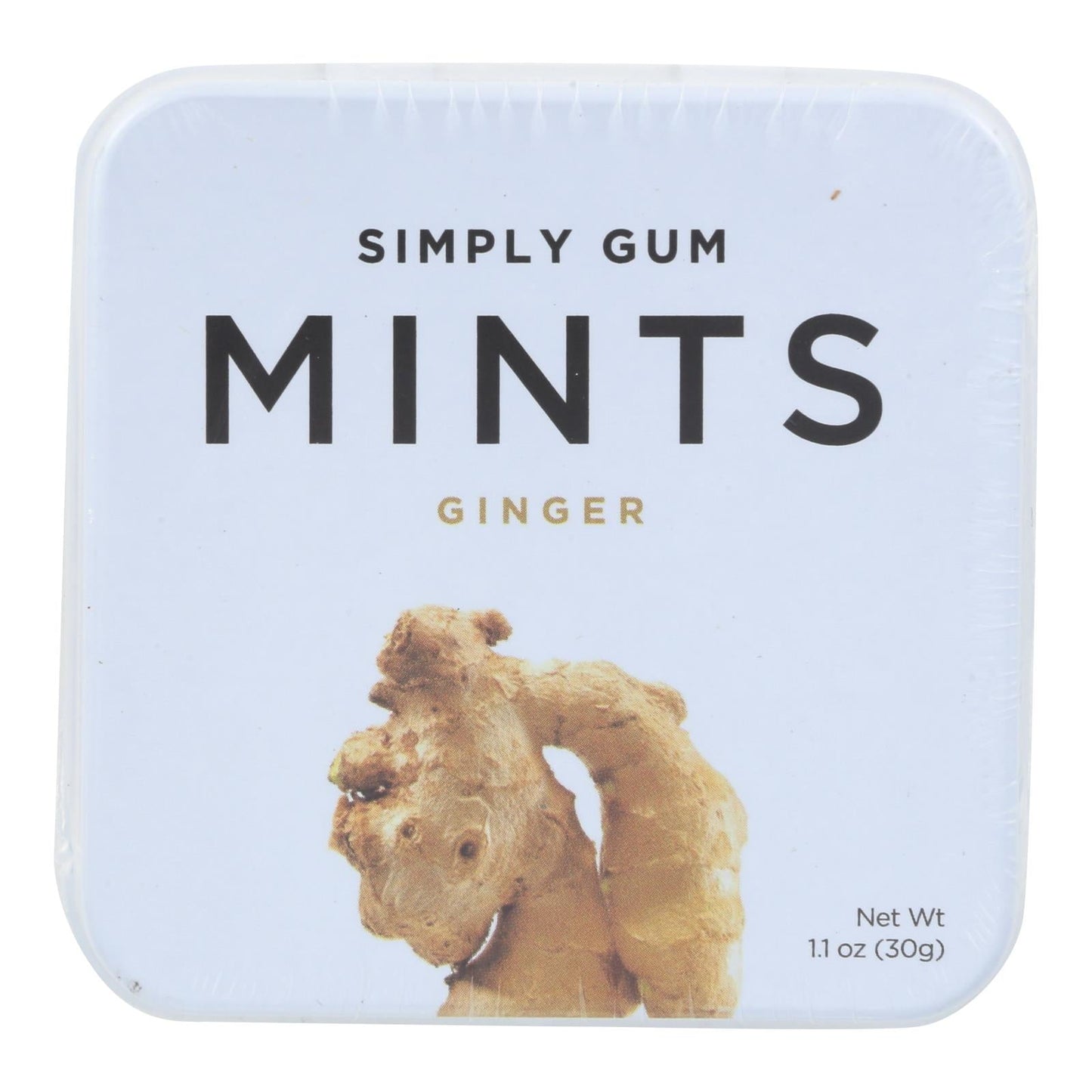 Simply Gum Ginger Mint Chewing Gum, 30 ct, Case of 6
