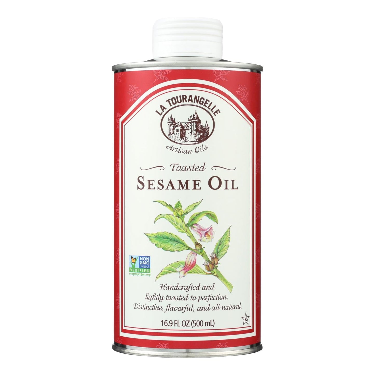 La Tourangelle Premium Toasted Sesame Oil - 16.9 Fl Oz (Pack of 6)
