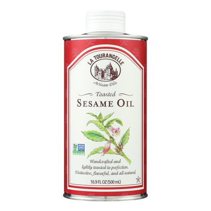 La Tourangelle Premium Toasted Sesame Oil - 16.9 Fl Oz (Pack of 6)