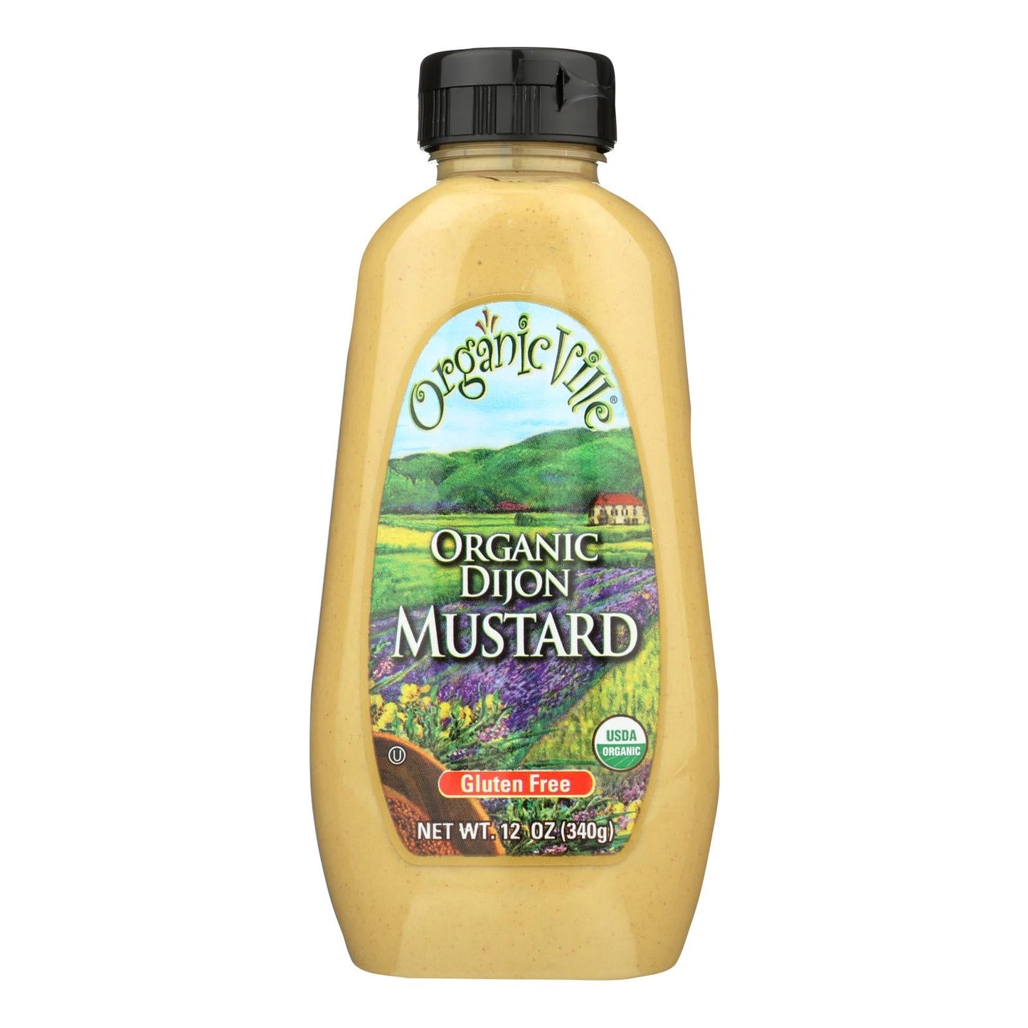 Organic Ville Stone Ground Organic Mustard (12 Pack - 12 Oz.)