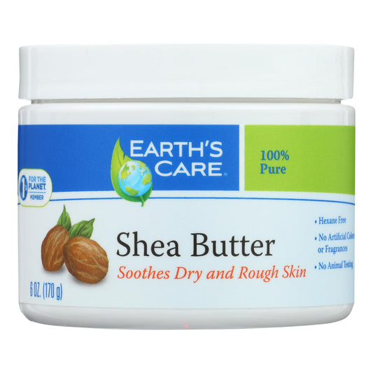 Earth's Care 100% Pure Natural Shea Butter - 6 Oz