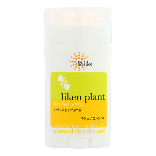 Earth Science Liken Plant Natural Deodorant - Herbal Parfume, 2.5 Oz