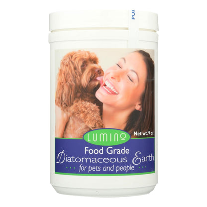 Lumino Home Food Grade Diatomaceous Earth ( 9 Oz. ) for Pets and Humans