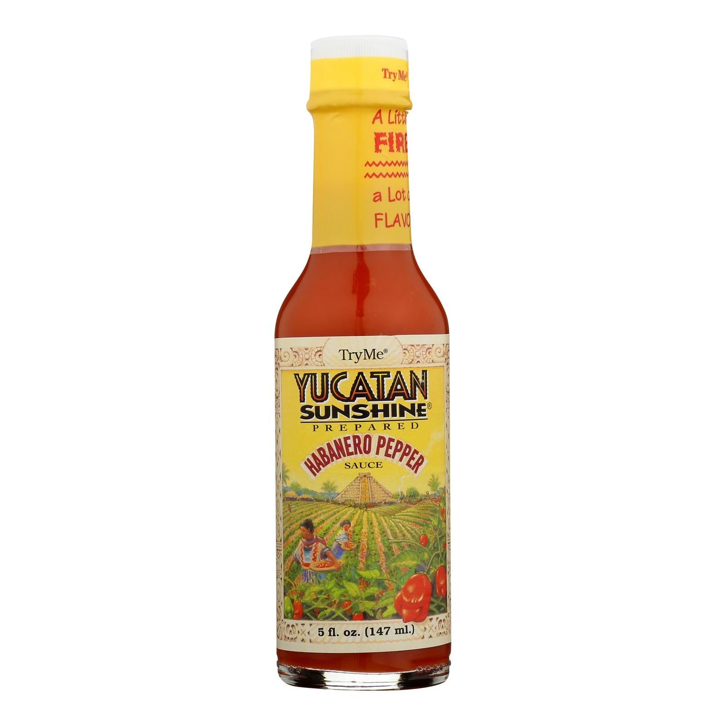 Try Me Yucatan Sunshine Habanero Pepper Sauce (6 x 5 Fl Oz)