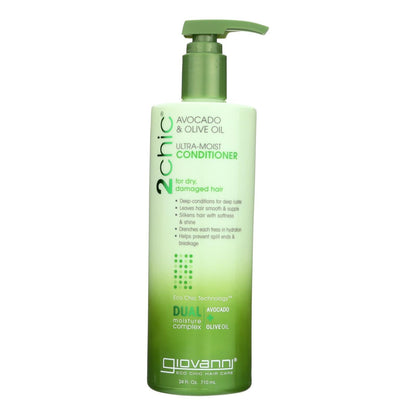 Giovanni 2chic Avocado & Olive Oil Moisturizing Conditioner, 24 fl oz