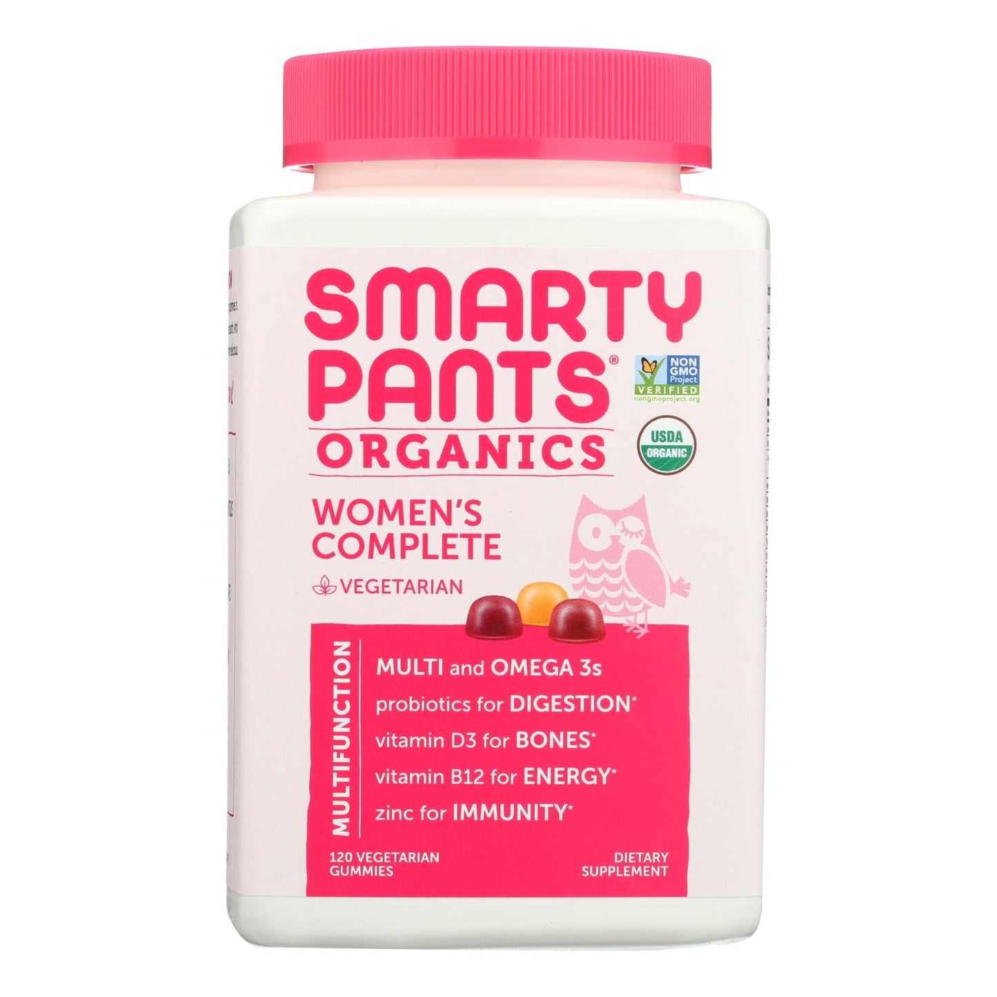 SmartyPants Women's Complete Daily Multivitamin & Omega Gummies, 120 Count