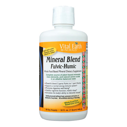 Vital Earth Minerals-  Fulvic-Humic Mineral Blend  (32 Fl Oz.)