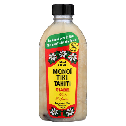 Monoi Tiare Tahiti | Pure Coconut Oil with Tiare Flowers (4 fl oz) | Skin, Hair, Massage