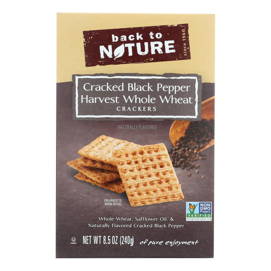 Back To Nature Crackers, Whole Wheat Black Pepper (12-Pack, 8.5 Oz. Each)
