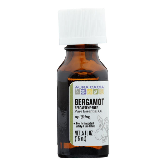Aura Cacia Pure Bergamot Essential Oil, 0.5 Fl Oz