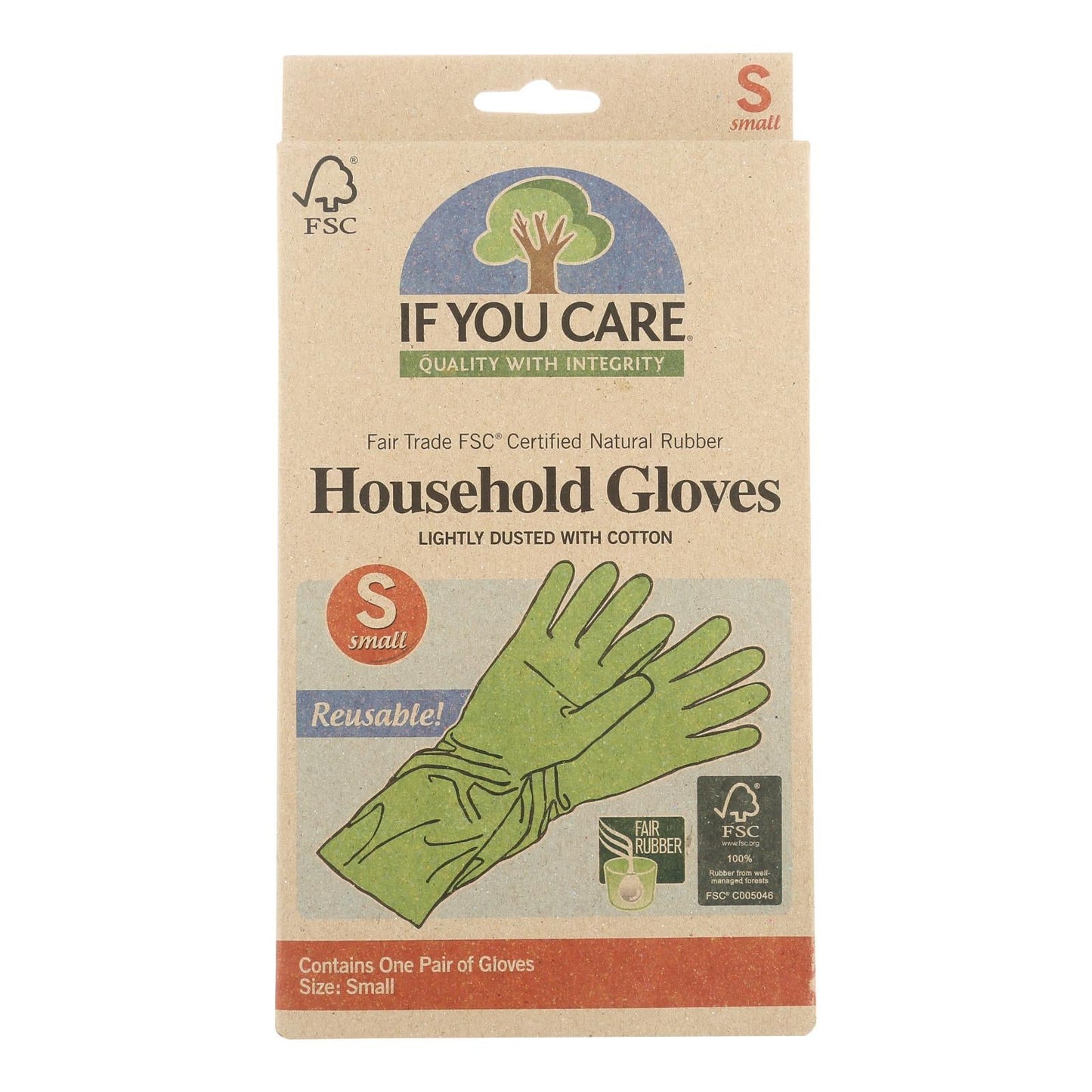 If You Care Eco-Friendly Small Household Gloves (Pack of 12)