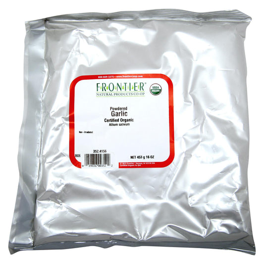 Frontier Herb - Organic  Garlic Powder, 1 lb Single Bulk Item