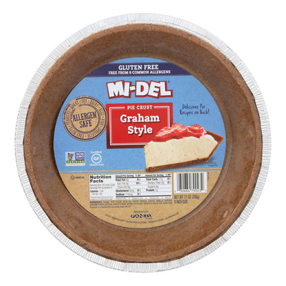 Midel Gluten-Free Graham Style Pie Crust, 7.1 oz, Pack of 12