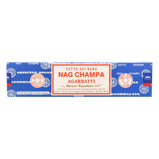 Sai Baba Nag Champa Incense: 40g x 12 Pack