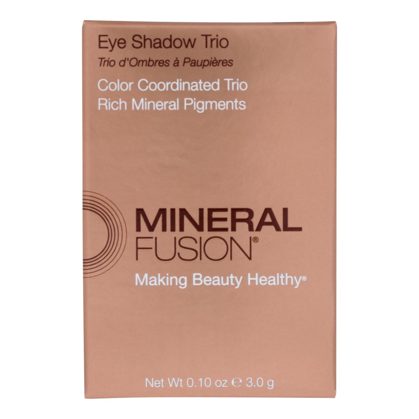 Mineral Fusion Rose Gold Shimmering Eye Shadow Trio, 0.1 Oz.