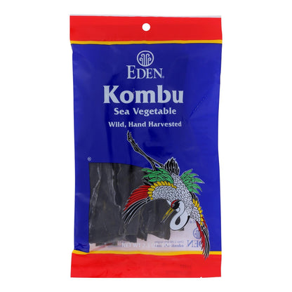 Eden Foods Kombu Sea Vegetable Wild Hand Harvested 2.1 oz (Pack of 6)