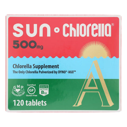Sun Chlorella A Tablets, 500 mg, Pack of 120, Pure Chlorella Superfood Supplement