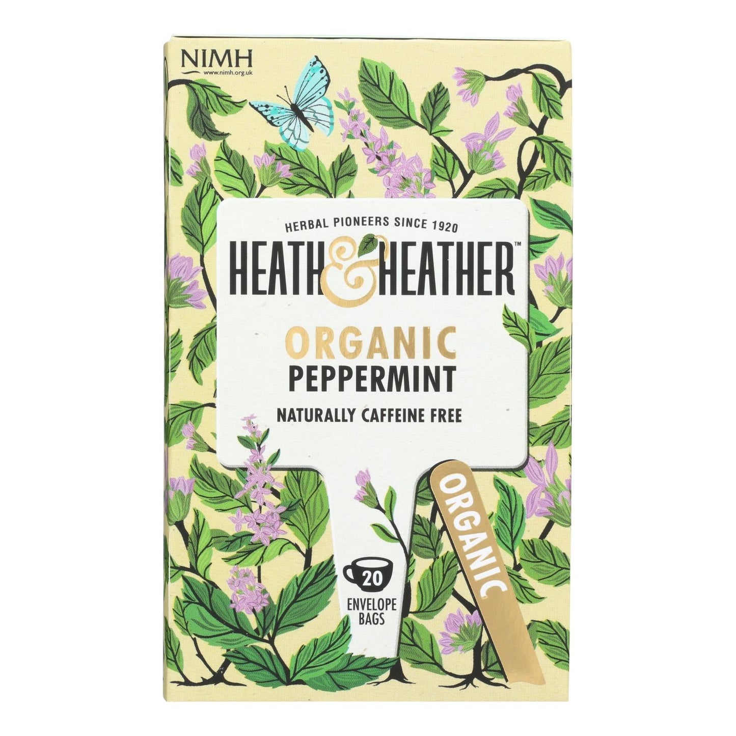 Heath & Heather Peppermint Herbal Tea (Pack of 6 - 20 Ct.)