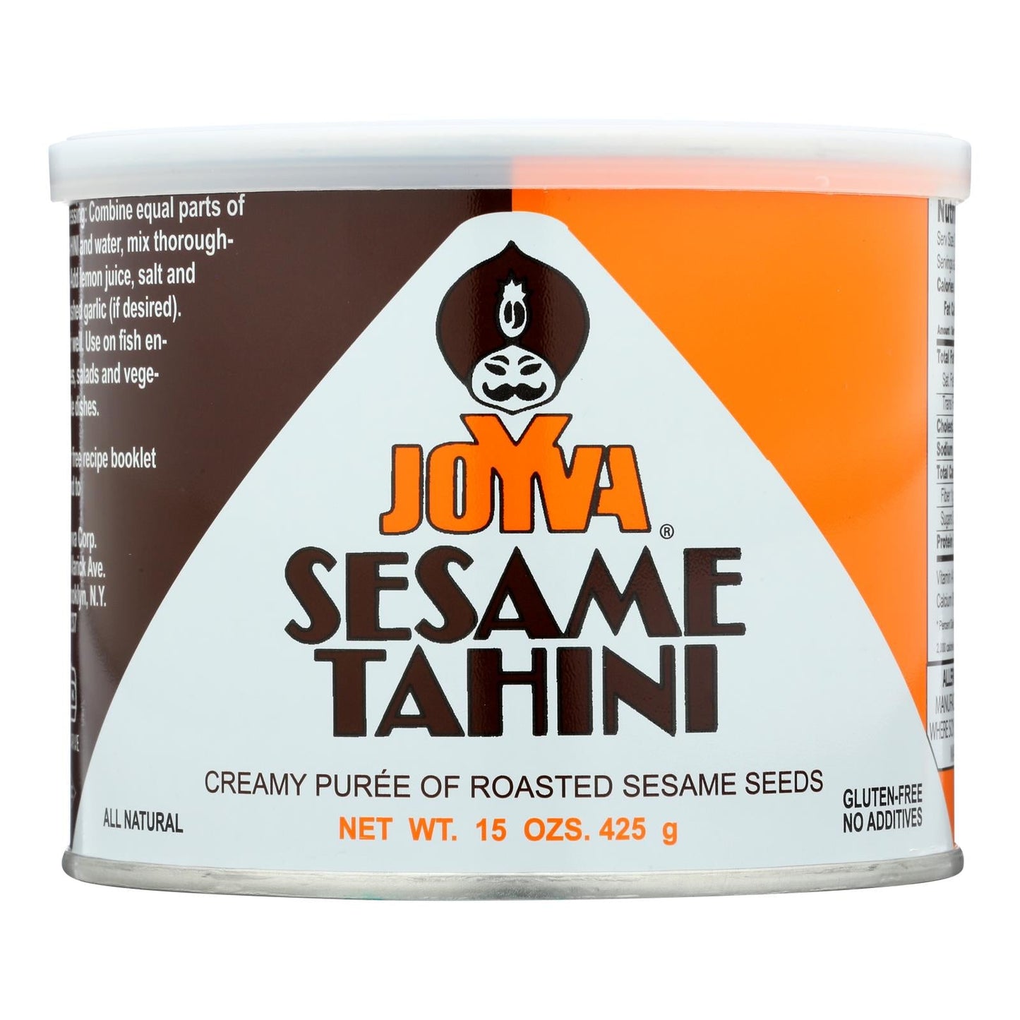 Joyva Roasted Sesame Tahini, Pack of 12 - Rich, Creamy, 15 Oz