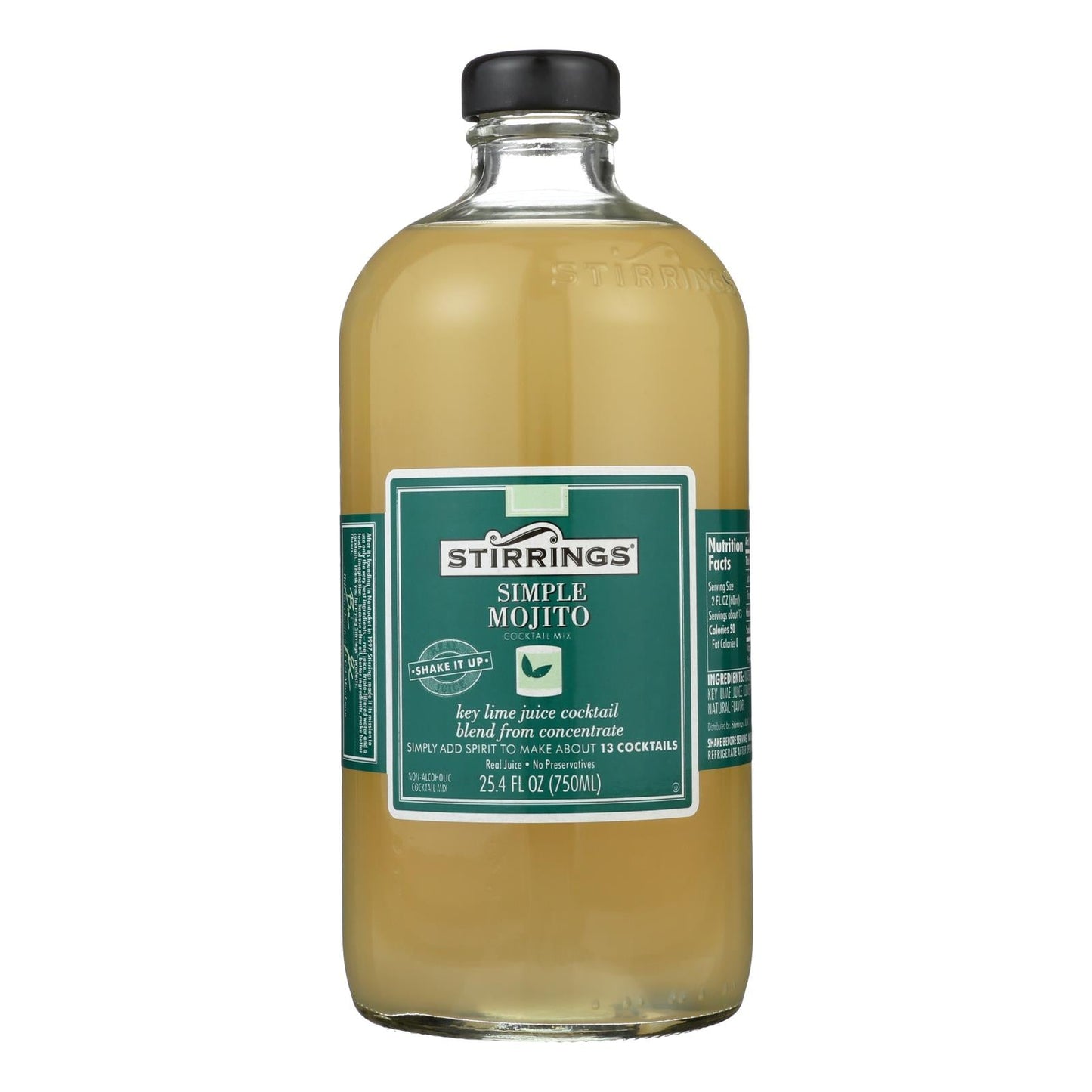 Stirrings Mojito Cocktail Mixer, Ready-to-Serve, 750 mL (Pack of 6)