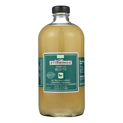 Stirrings Mojito Cocktail Mixer, Ready-to-Serve, 750 mL (Pack of 6)