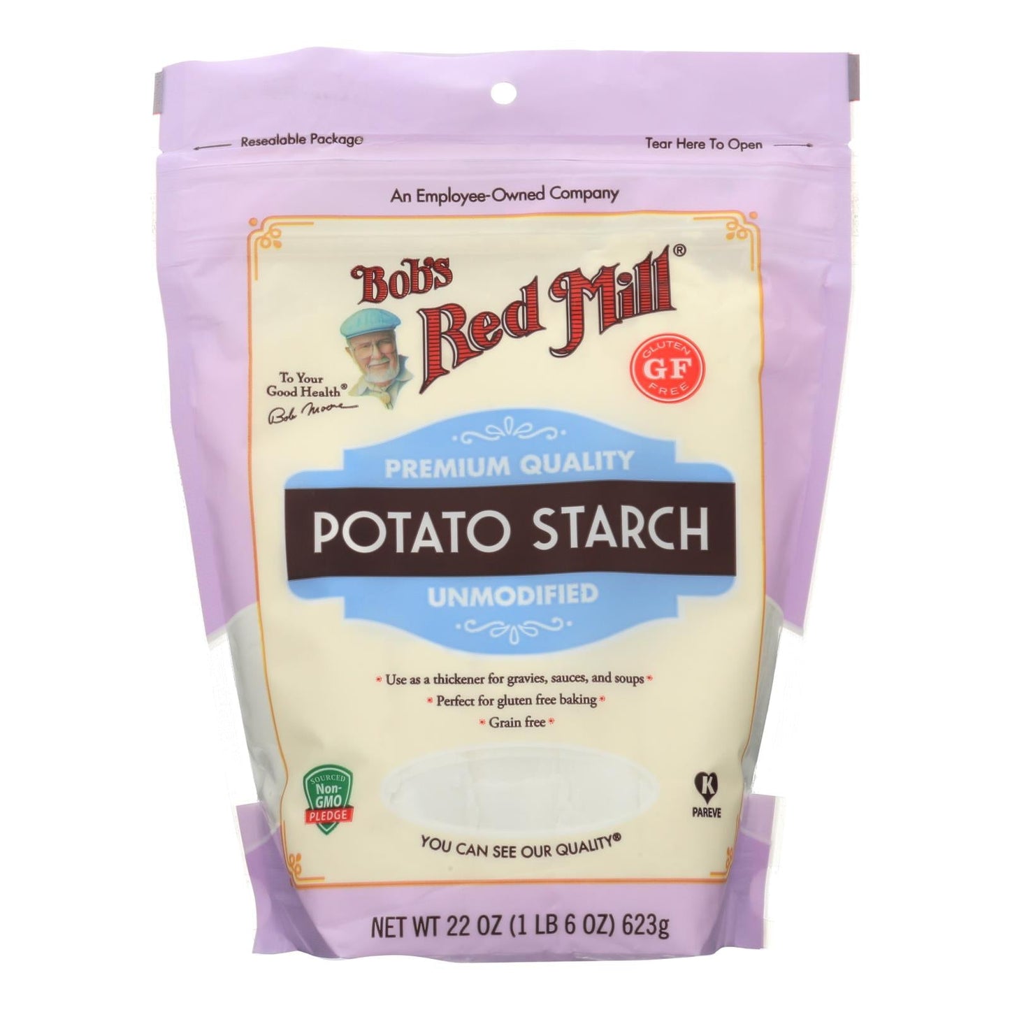 Bob's Red Mill Organic Potato Starch, Gluten-Free Flour, 4-Pack (22 oz)