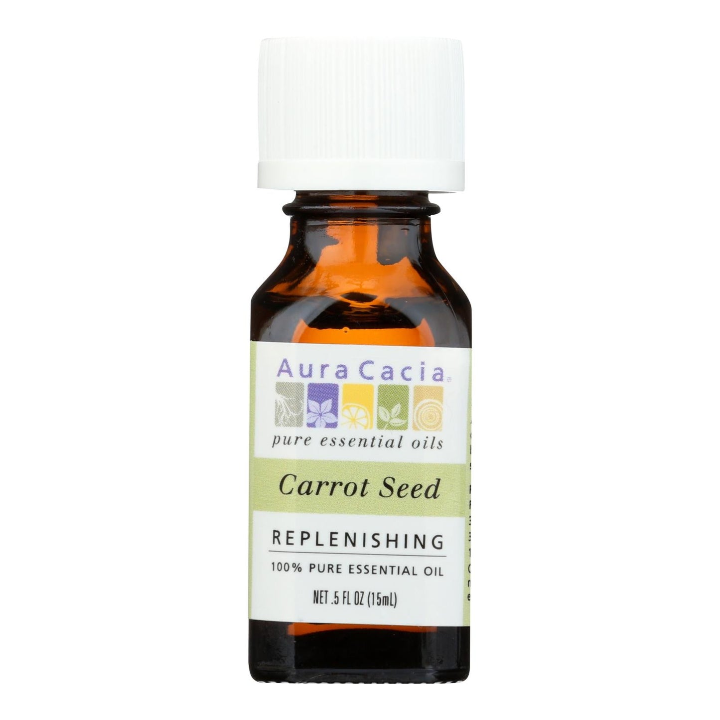 Aura Cacia Pure Essential Oil Carrot Seed (0.5 Fl Oz.) for Skin Care