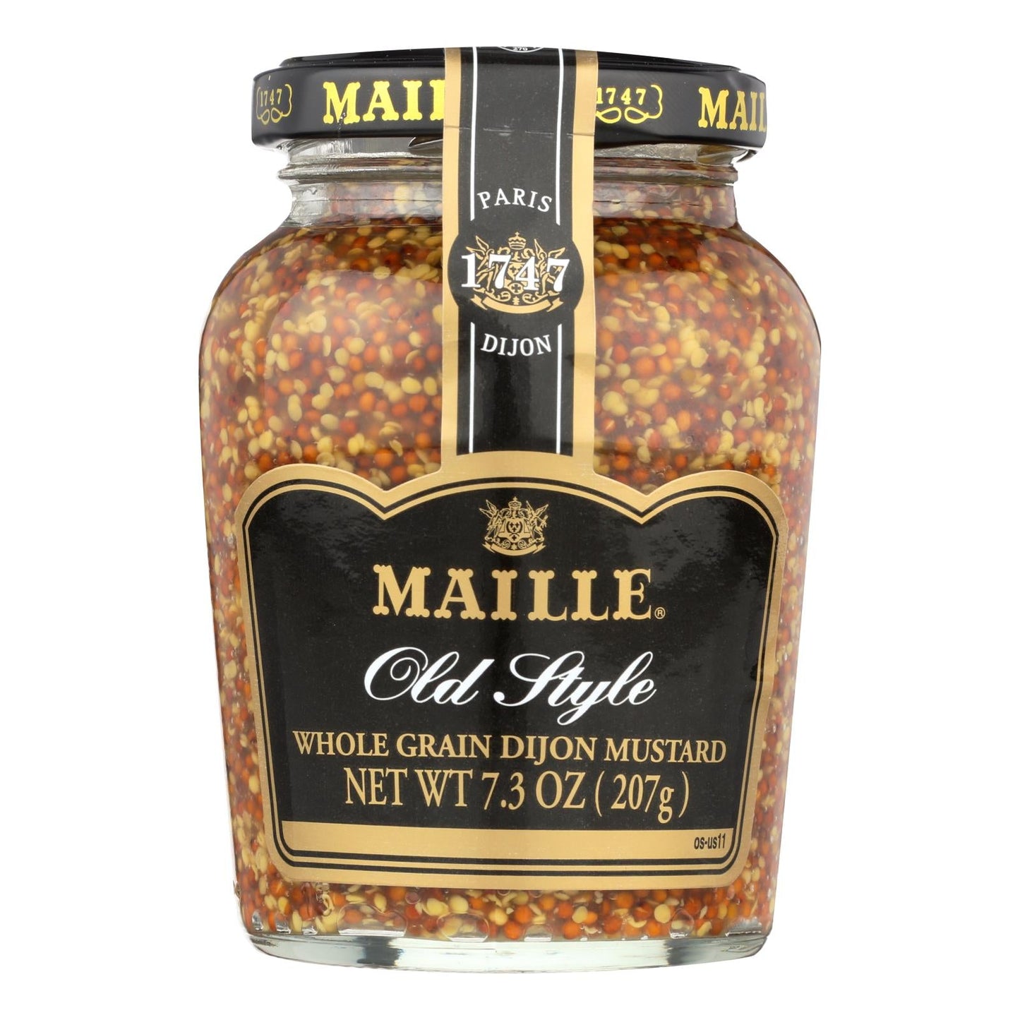 Maille Old Style - Whole Grain Dijon Mustard (Pack of 6, 7.3 Oz)