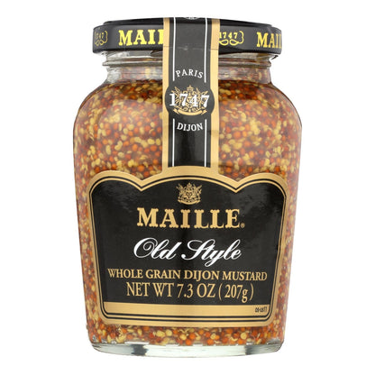 Maille Old Style - Whole Grain Dijon Mustard (Pack of 6, 7.3 Oz)