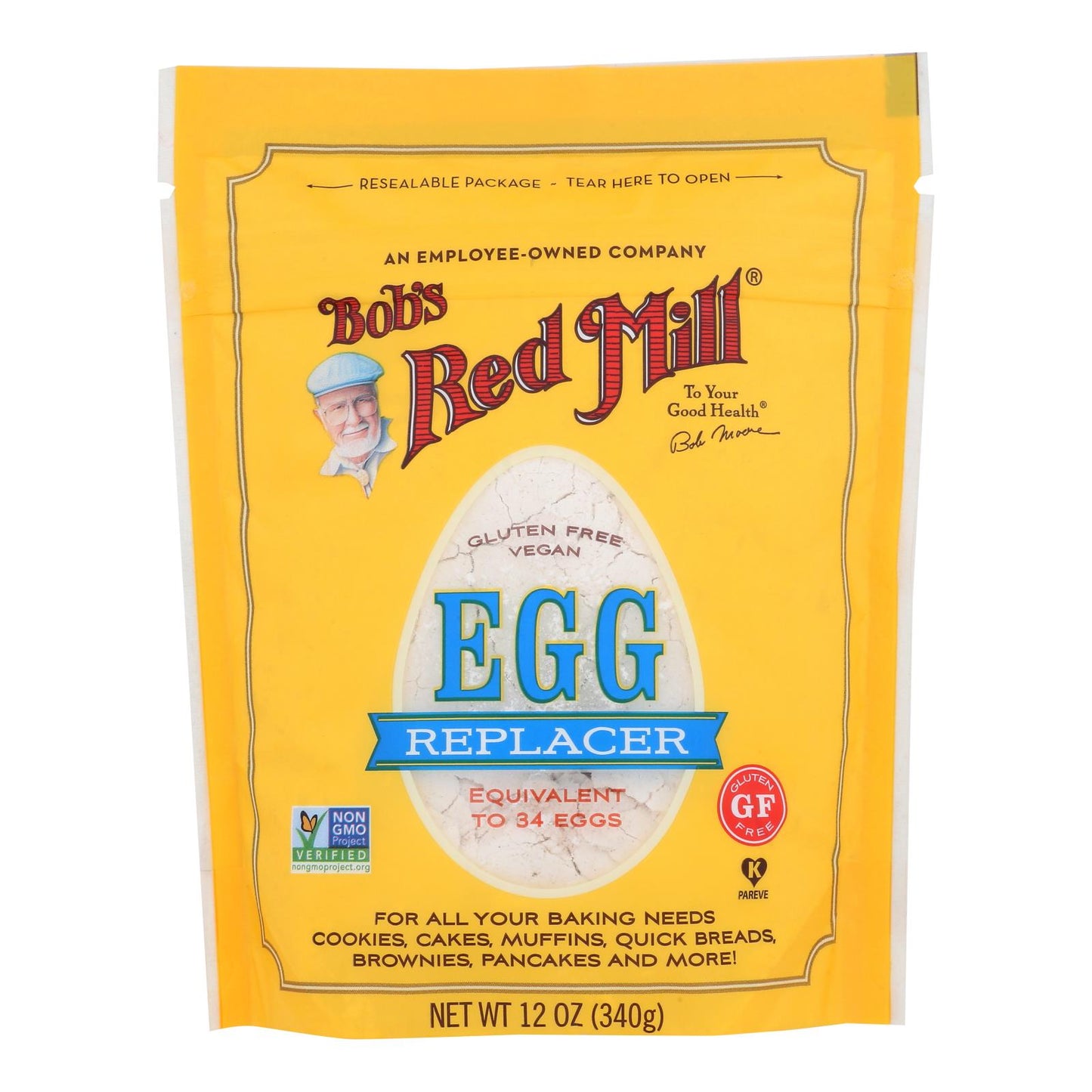 Bob's Red Mill Gluten-Free Egg Replacer, 12 oz, Pack of 5