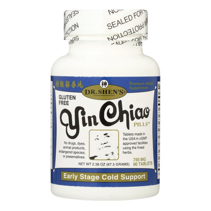 Dr. Shen's Yin Chiao Cold & Flu Tablets, 750 mg, 90 Count
