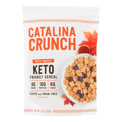 Catalina Crunch Maple Waffle Cereal, Keto Friendly, 9 oz, Pack of 6