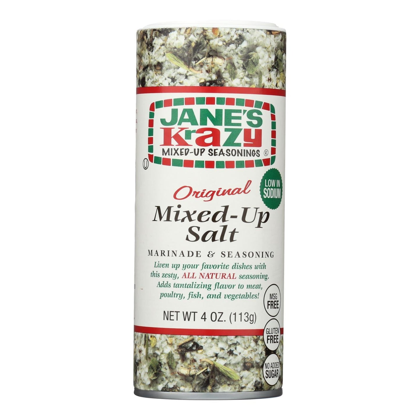 Jane's Original Mixed-up Salt, 4 Oz. (Pack of 12)