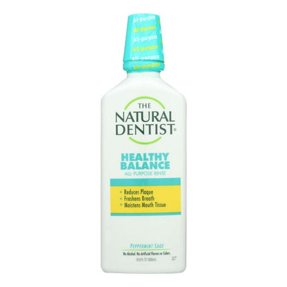 Natural Dentist Healthy Balance All Purpose Rinse Peppermint Sage - 16 Fl Oz