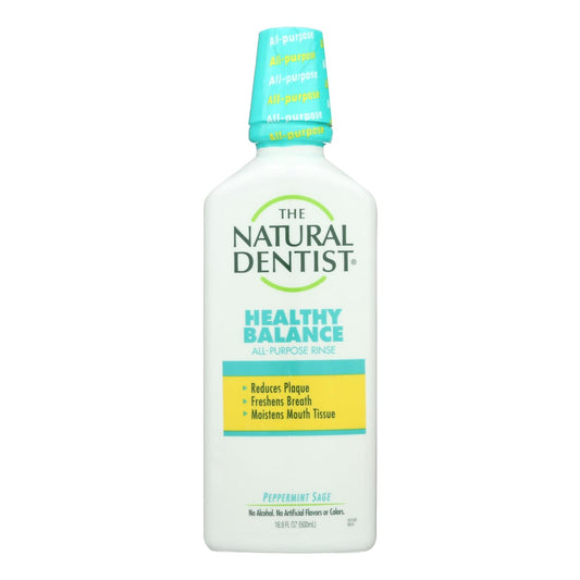 Natural Dentist Healthy Balance All Purpose Rinse Peppermint Sage - 16 Fl Oz