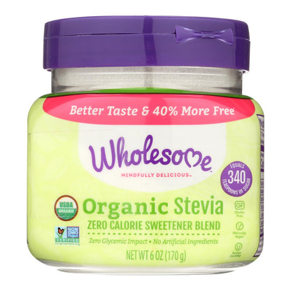 Wholesome! Organic Stevia Extract Sweetener, 6 oz, Pack of 6