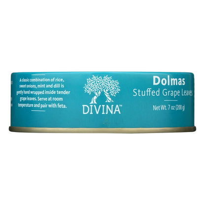 Divina Dolmas Stuffed Grape Leaves, 7 oz. (Pack of 12)