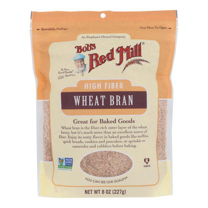 Bob's Red Mill Wheat Bran (Pack of 4 - 8 Oz.)