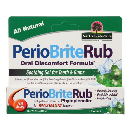 Nature's Answer Periorub - Soothing Topical Ointment - 0.5 Oz