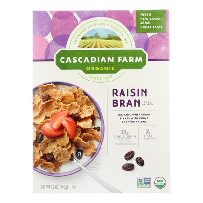 Cascadian Farm Organic Raisin Bran Cereal, 12 Oz. (Pack of 10)