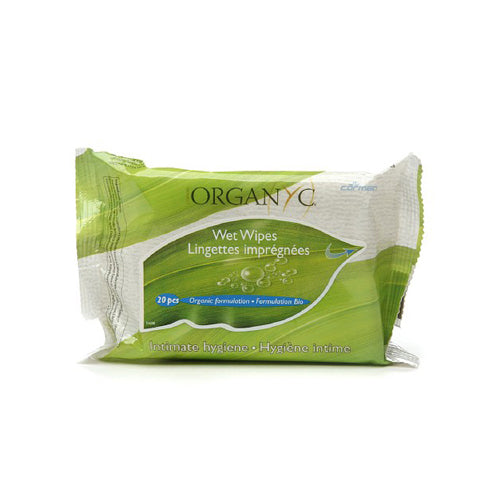 Organyc Intimate Hygiene Soothing Wipes (Pack of 20)