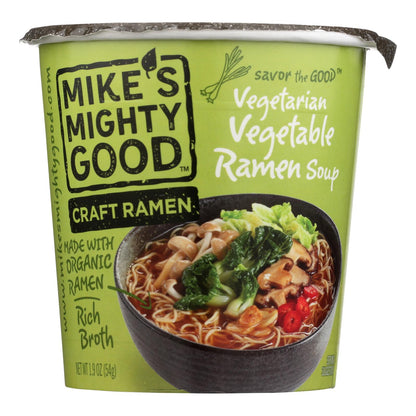 Mike's Mighty Good Vegetarian Vegetable Ramen Soup, 1.9 Oz., 6-Pack