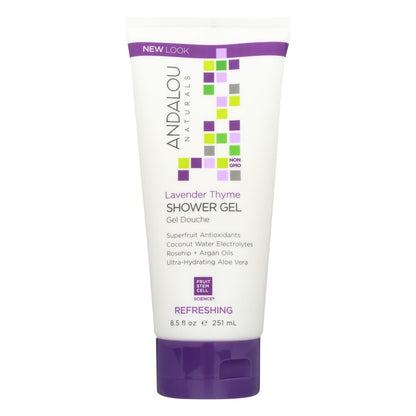 Andalou Naturals Lavender Thyme Refreshing Shower Gel - 8.5 Fl Oz