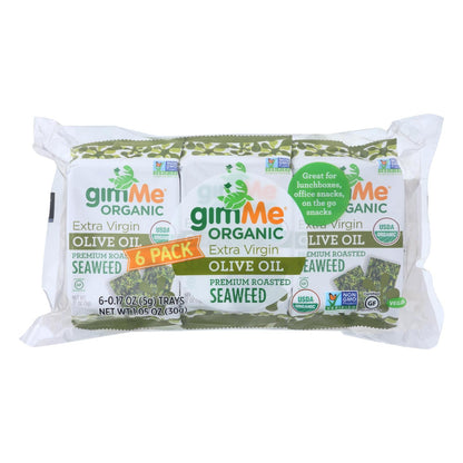 Gimme Seaweed Snacks - Extra Virgin Olive Oil (Pack of 8) - .17 Oz. Each